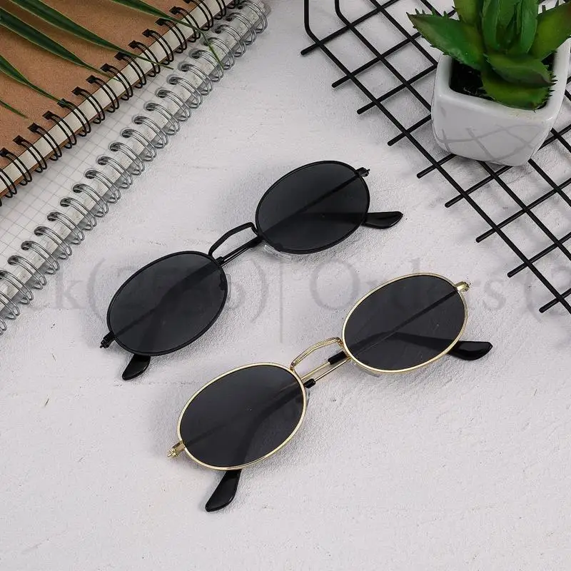 Classic Small Frame Oval Sunglasses Women/Men Brand Designer Alloy Mirror Sun Glasses Dropshipping In Stock Ship Within 24 Hours_voghion.com