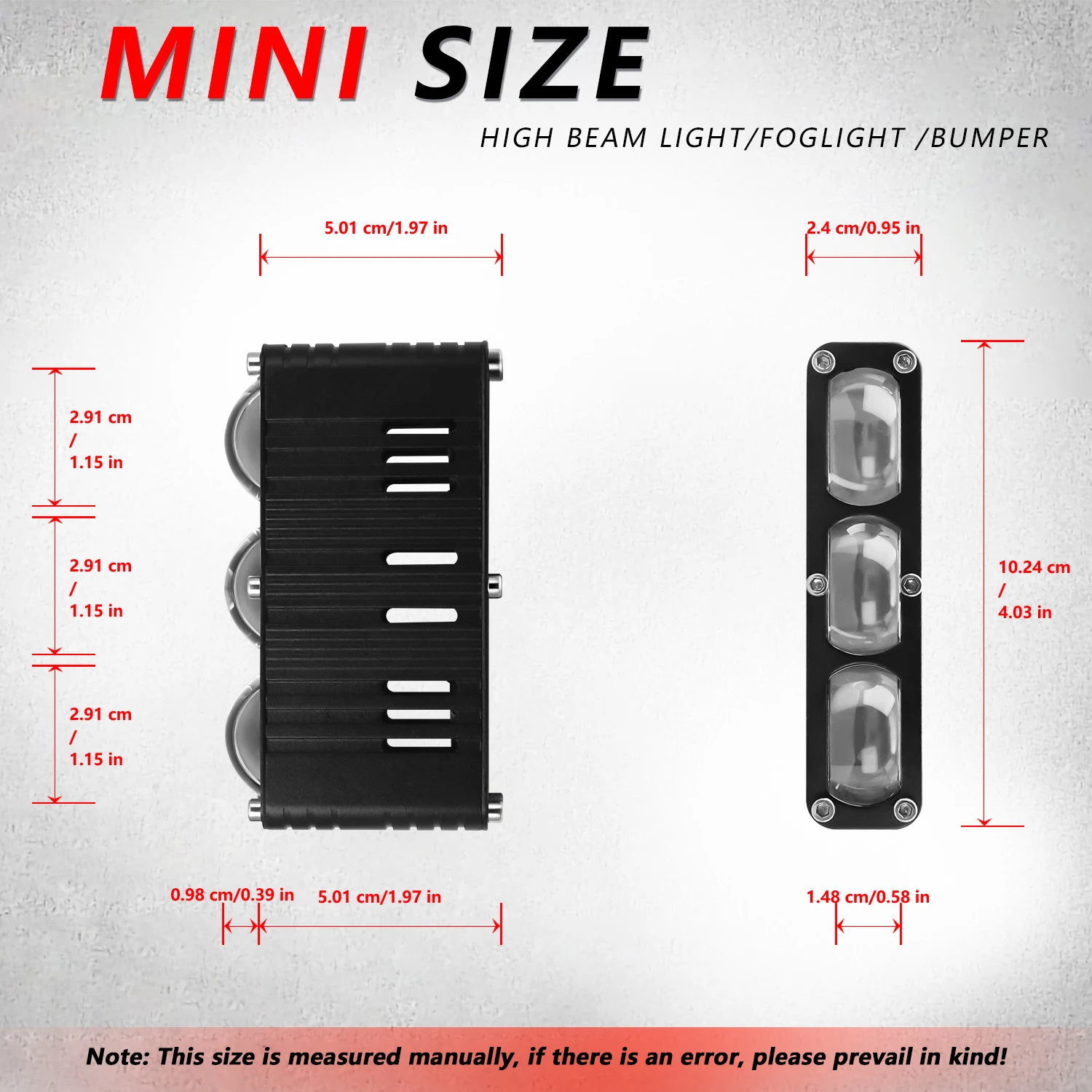 4/5inch Auto Work Light Explorer Motorcycle LED Bar Spot Flood Fog Super Bright