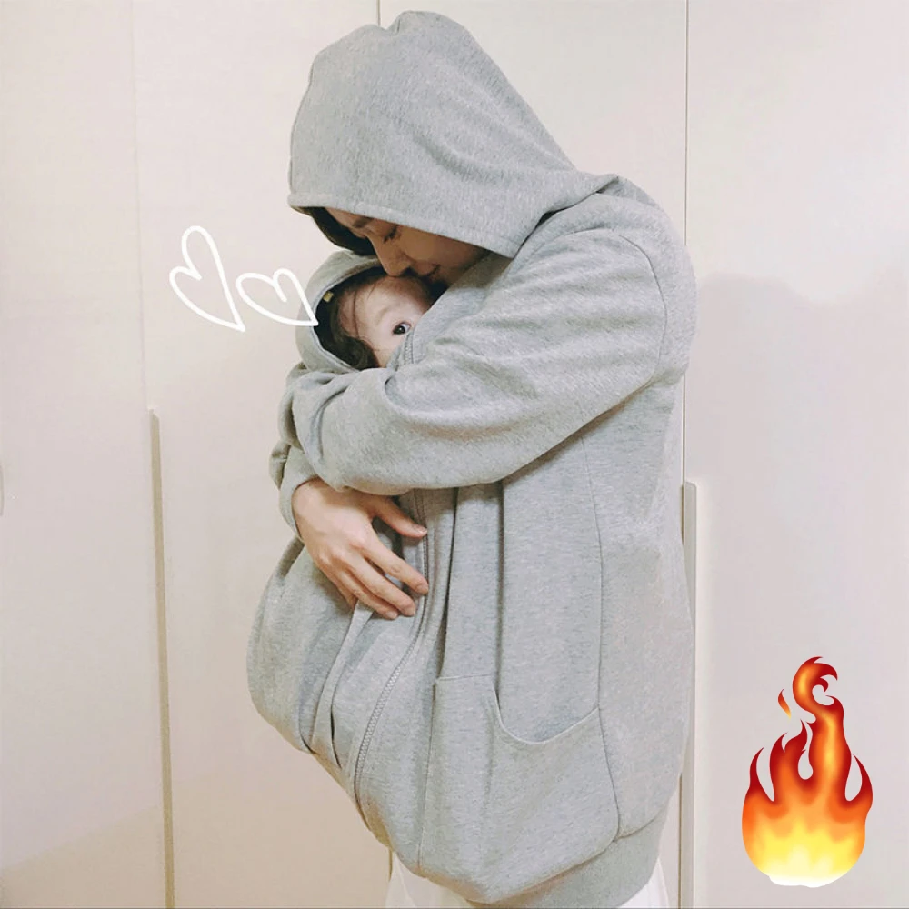 Parent-child One-piece Baby Baby Mother Breastfeeding maternity Clothes Spring Autumn Newborn Outing Clothes Coat Sweater 4