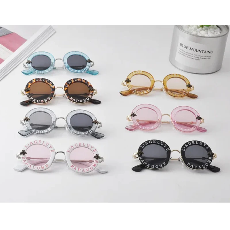 Child NEW Designer Round Sunglasses for Kids Lovely Children Glasses UV400 Baby Summer Eyeglasses Cute Girls Eyewear N297