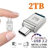 Mini 2TB Flash Drive USB 3.0 Fast Type C Pen Drive Memory Stick High Speed Data 512GB For Computers Phone PC Fast U Disk