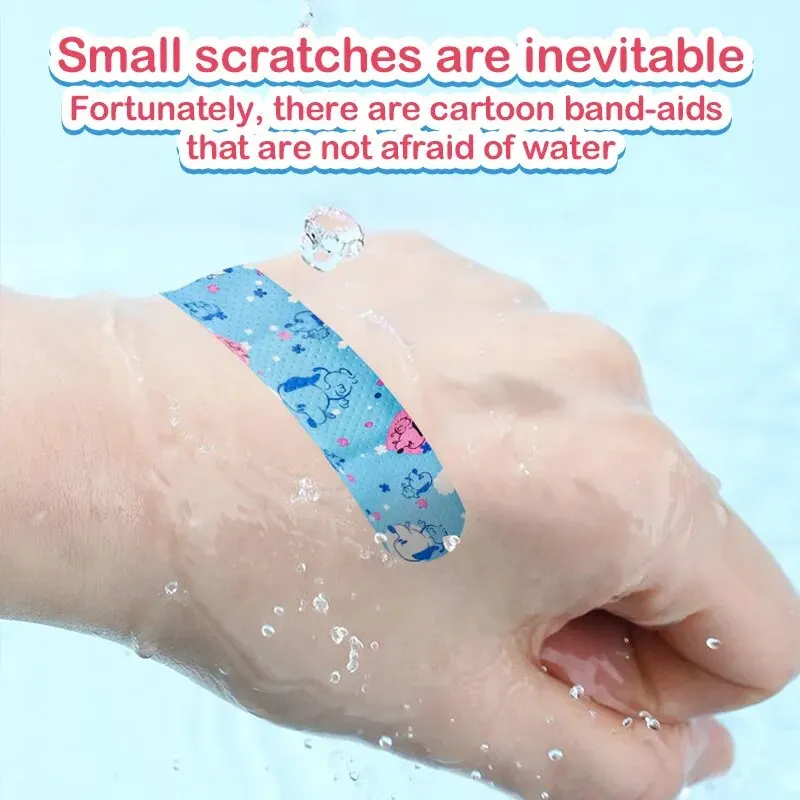 Wound Plaster Patches 120pcs/Lot Cartoon Animal Pattern Band Aid Hemostasis Adhesive Bandages First Emergency Kit Wound Plaster Patches Kids