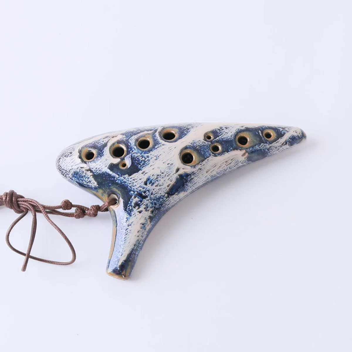 12 Holes Alto C Ocarina Ceramic Flute Ergonomic Design Comfortable Hold Music Instrument Gift Ocarina Flute