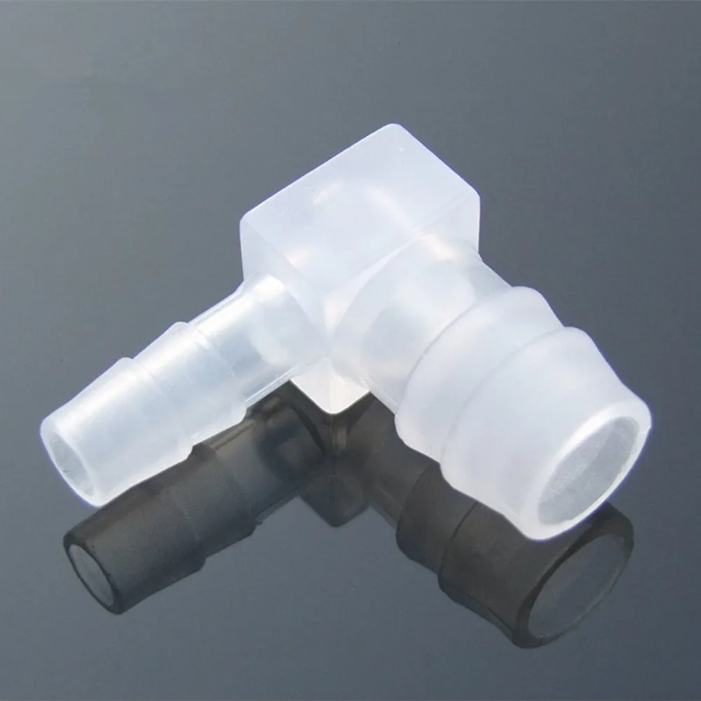 Set of 2 Plastic L-Shaped Reducer Elbow Connectors