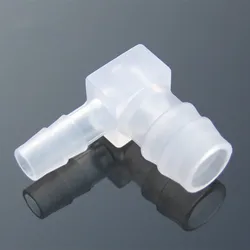 Set of 2 Plastic L - Shaped Reducer Elbow Connectors - 2.4 - 3.2mm