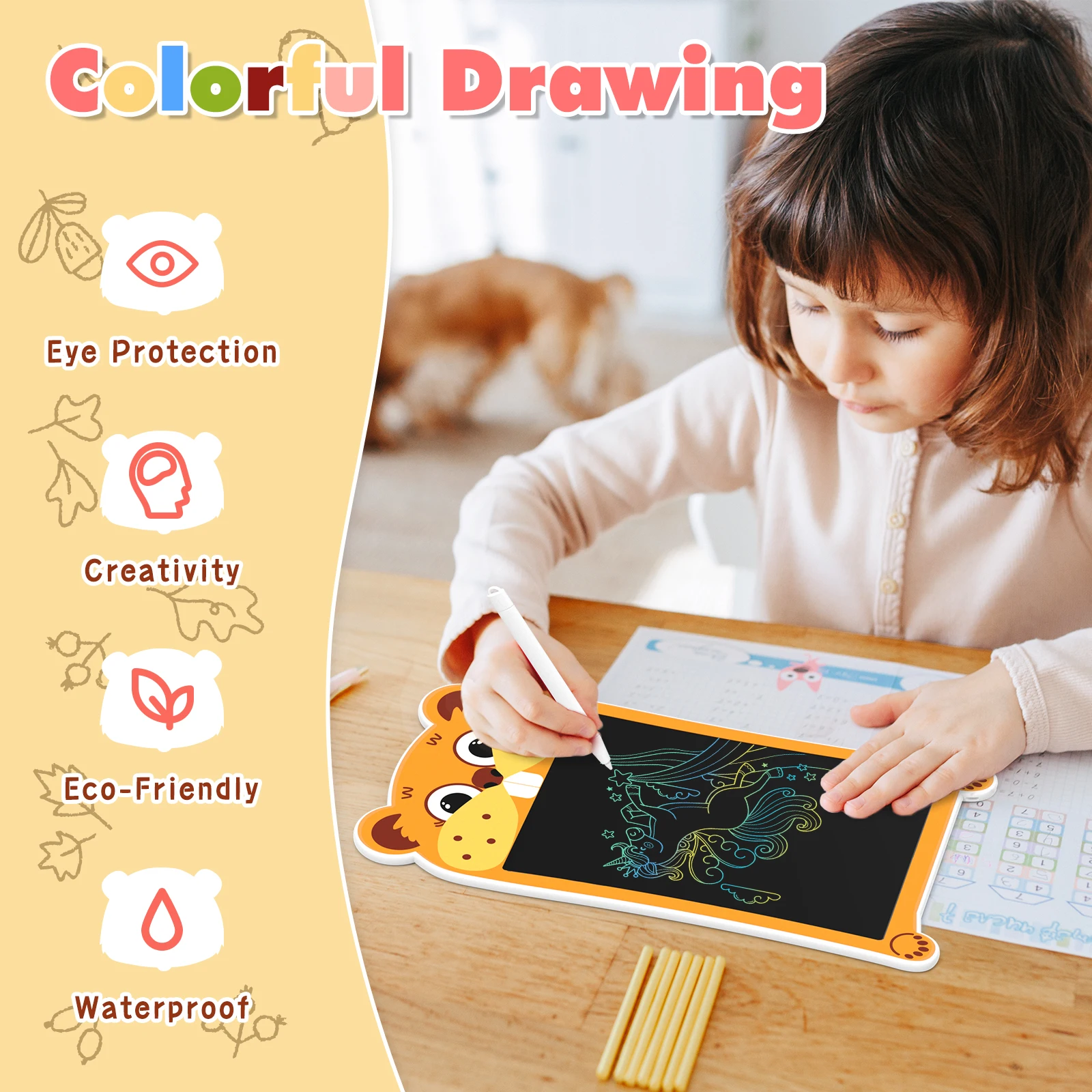 Wholesale children toy paperless notepad drawing tablet for kids kids  drawing pad doodle board electronic writing board kids writing pad From  m.