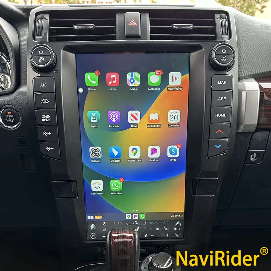 

15.6inch Android Tesla Screen Car Radio For Toyota 4RUNNER 2010-2020 GPS Carplay Multimedia Player Stereo Navigation Head Unit