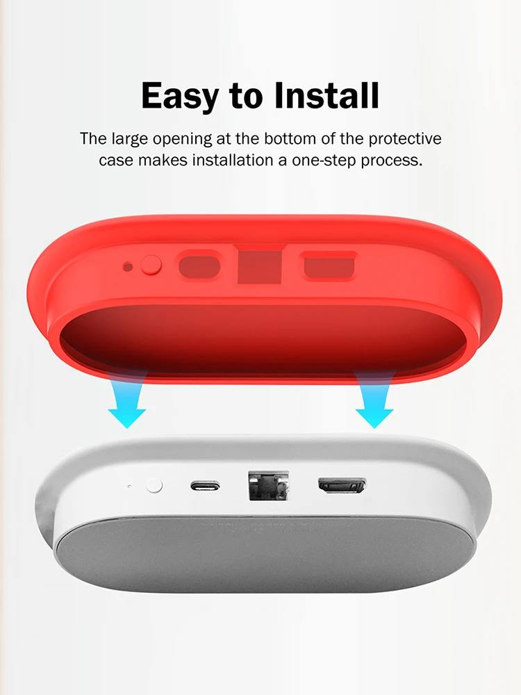 Silicone Protective Cover Anti-Drop Protective Case Protective Sleeve Soft Silicone Cover for Google TV Streamer (4K) Console 5