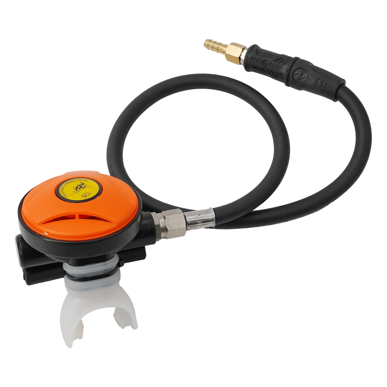 Diving Gear Set, Explorer Scuba Dive Regulator with Octopus Hookah Hose, Smooth Breathing, Under chin Exhaust System
