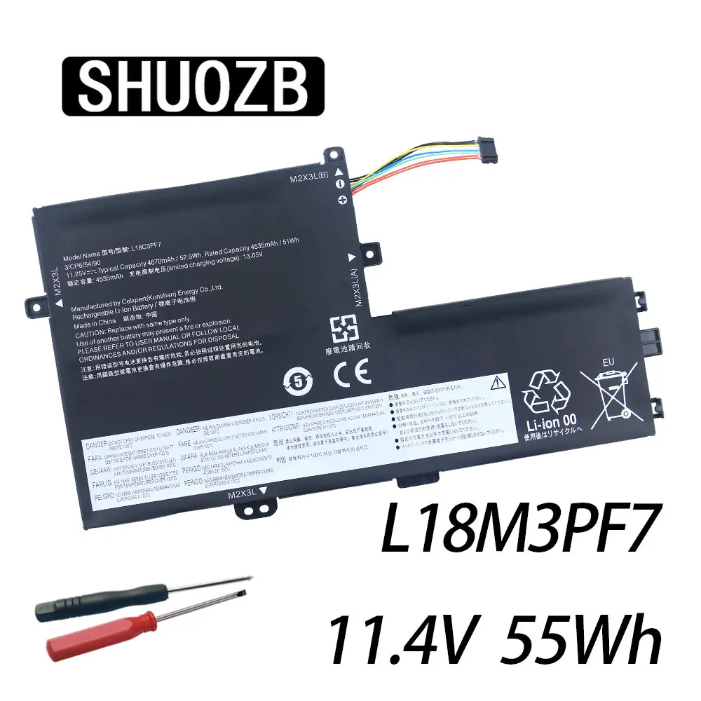 Bateria do Portátil para Lenovo Ideapad L18m3pf7 S340 S34014 14api 14iil 14iml 14iwl S340-15api C340-15iwl 15iil L18m3pf6 L18l3pf2