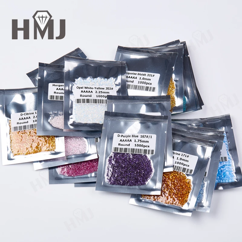 Großhandel 500 Stück mehrfarbige Nano-polykristalline Diamant-lose Edelsteine für Schmuckherstellung, Hochzeitsdekoration, DIY-Handwerksprojekte