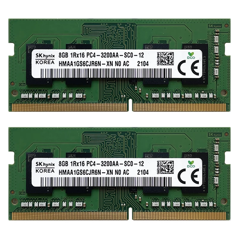 SK hynix DDR4 8GB 16GB 3200MHz RAM 1Rx8 1Rx16 PC4 - 3200AA 1.2V