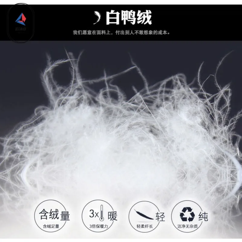EIAO Winter Fur Collar Down Jacket Men Long High Quality Thick Warm White Duck Down Coat Snow Camping Cold-proof Puffer Jacket