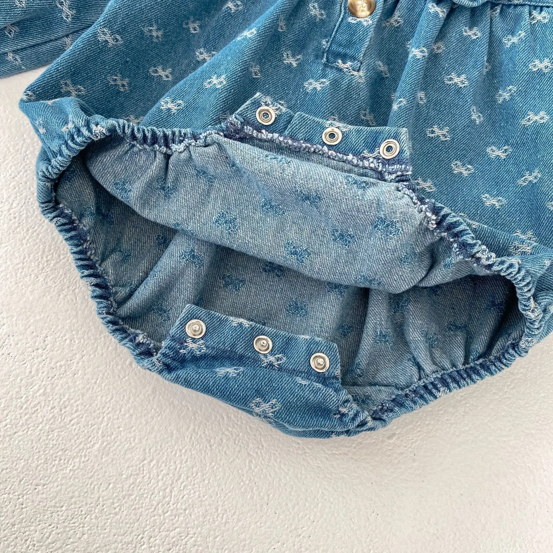 Denim Baby Girls Spring One Piece Dress