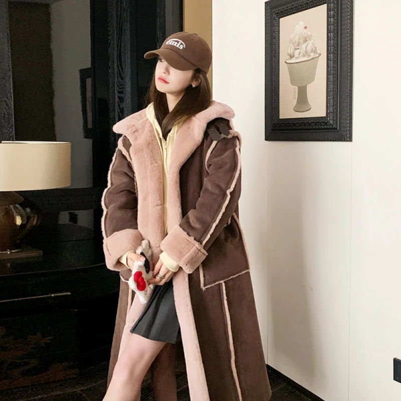 

23 New modelsLong Fur Coat for Women Winter 2023 New Korean College Style Loose Thicktrendsetter