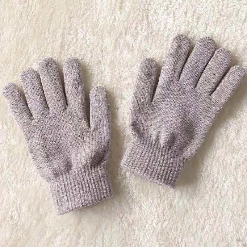 Autumn And Winter Men's Women's Touch Screen Cold-proof Warm Finger Gloves Korean Version All-match Cycling Knitted Wool Gloves