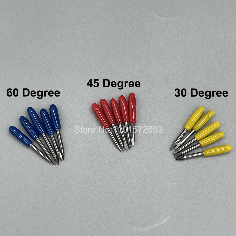 

Резка Mimaki, цементированное Карбидное лезвие для Mimaki CG-60SR CG-60ST CG-130SR CJV30 CJV150, лезвие ножа 30/45 /60 градусов, 10 шт.