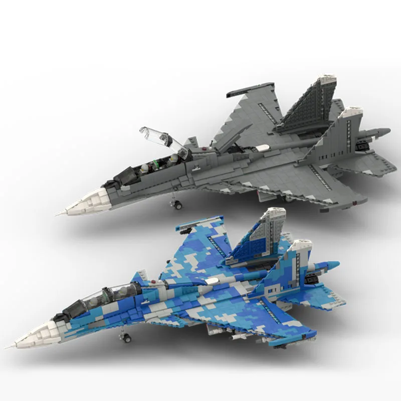 

1875 шт. WW2 военная модель MOC в масштабе 1:35 Россия Sukhoi SU-30 SM модель реактивного истребителя креативные идеи высокотехнологичные игрушечные самолеты блоки