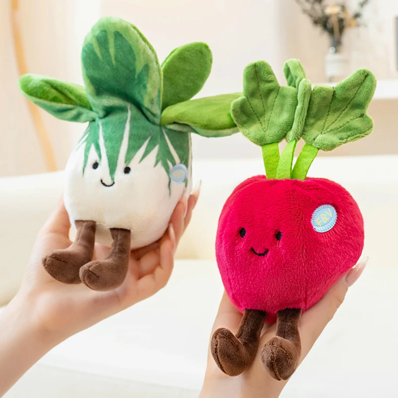New 20cm Cartoon Vegetable Plush Doll Carrot Broccoli Pumpkin Eggplant Corn Mushroom Plush Toy Home Decoration Gift For Children