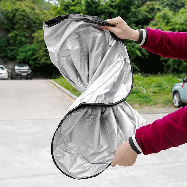 Car Windshield Sun Shade Visor UV Protection Shield For Land Rover Defender Discovery Range Rover Freelander Evoque SV SVR 5