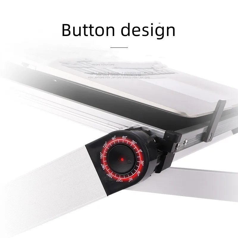 Escritorio plegable ajustable para ordenador portátil, mesa portátil para cama, Enfriador de Notebook, soporte para ventilador, mesa de ordenador multifuncional, escritorio de oficina