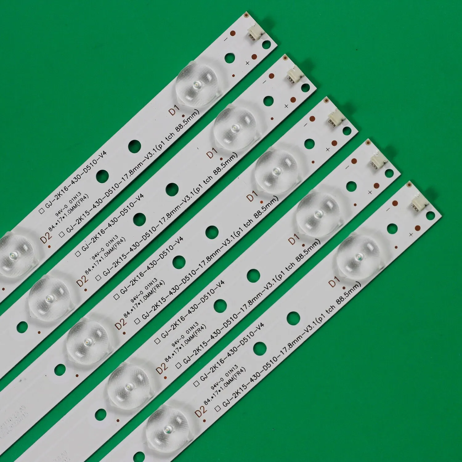 ο 5 / 10LED(3V) 842.5mm LED Ʈ Ʈ 43PUK4900 43OUH6101 GJ-2K15-430-D510-17.8MM-V4 43put 4900