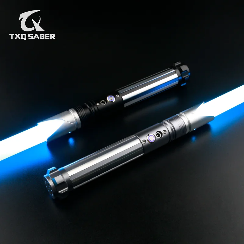 

TXQSABER Metal Hilt Heavy Dueling Smooth Swing Lightsaber FOC Blaster Lock Up Color Change Force FX 10 Set Soundfont Boy Toys