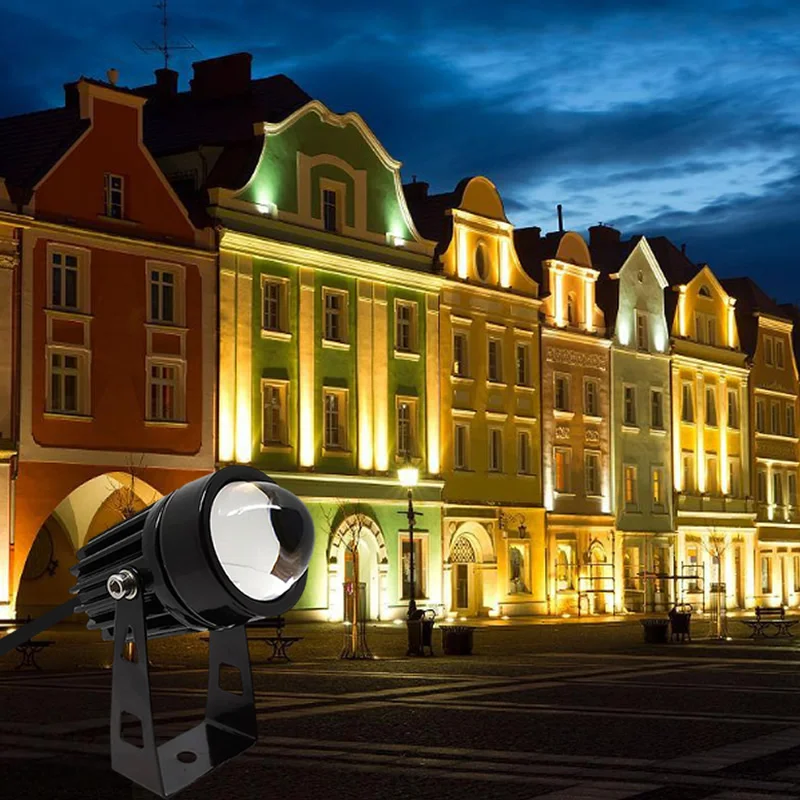 5W 9W Wall LED Spotlight Outdoor One Beam Lights 110V 220V Red Green Blue Home Lamp IP66 Waterproof Landscape Gardon Lighting 5