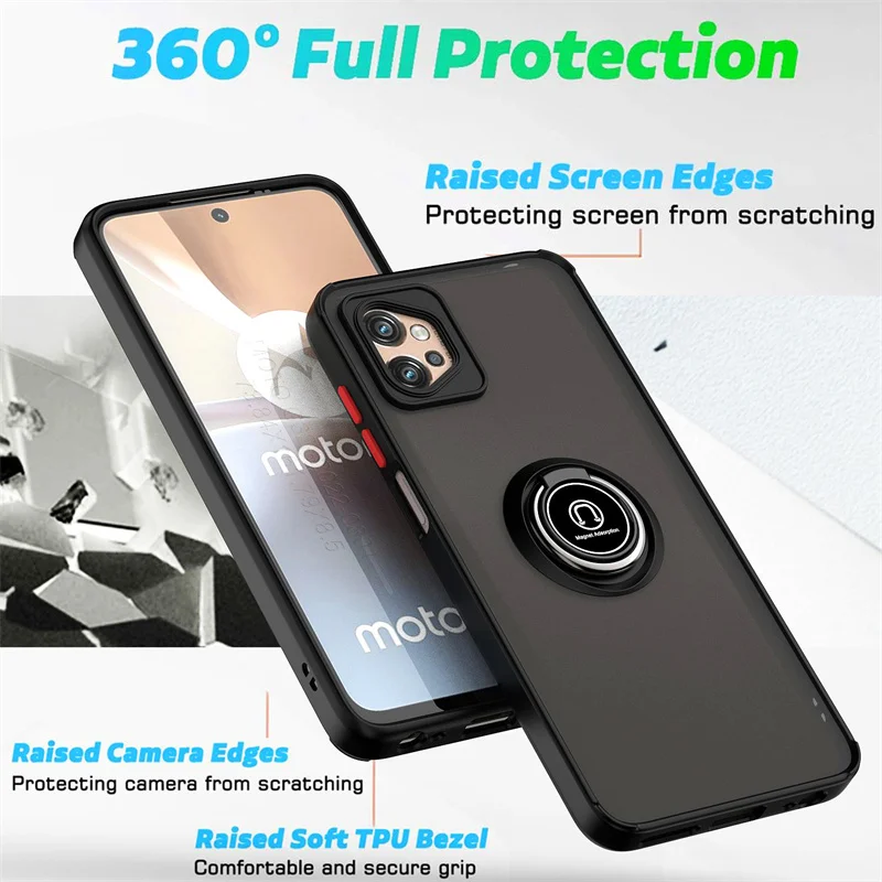 Shockproof Armor Case with Magnet Ring Holder Cover