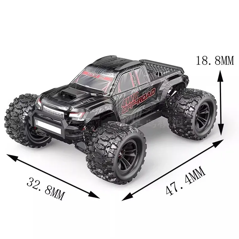 New MJX 10208 Small Monster 1/10 Hypergo 2.4G Brushless High Speed RC Professional Adult Off road Remote Control Vehicle RC Cars 4