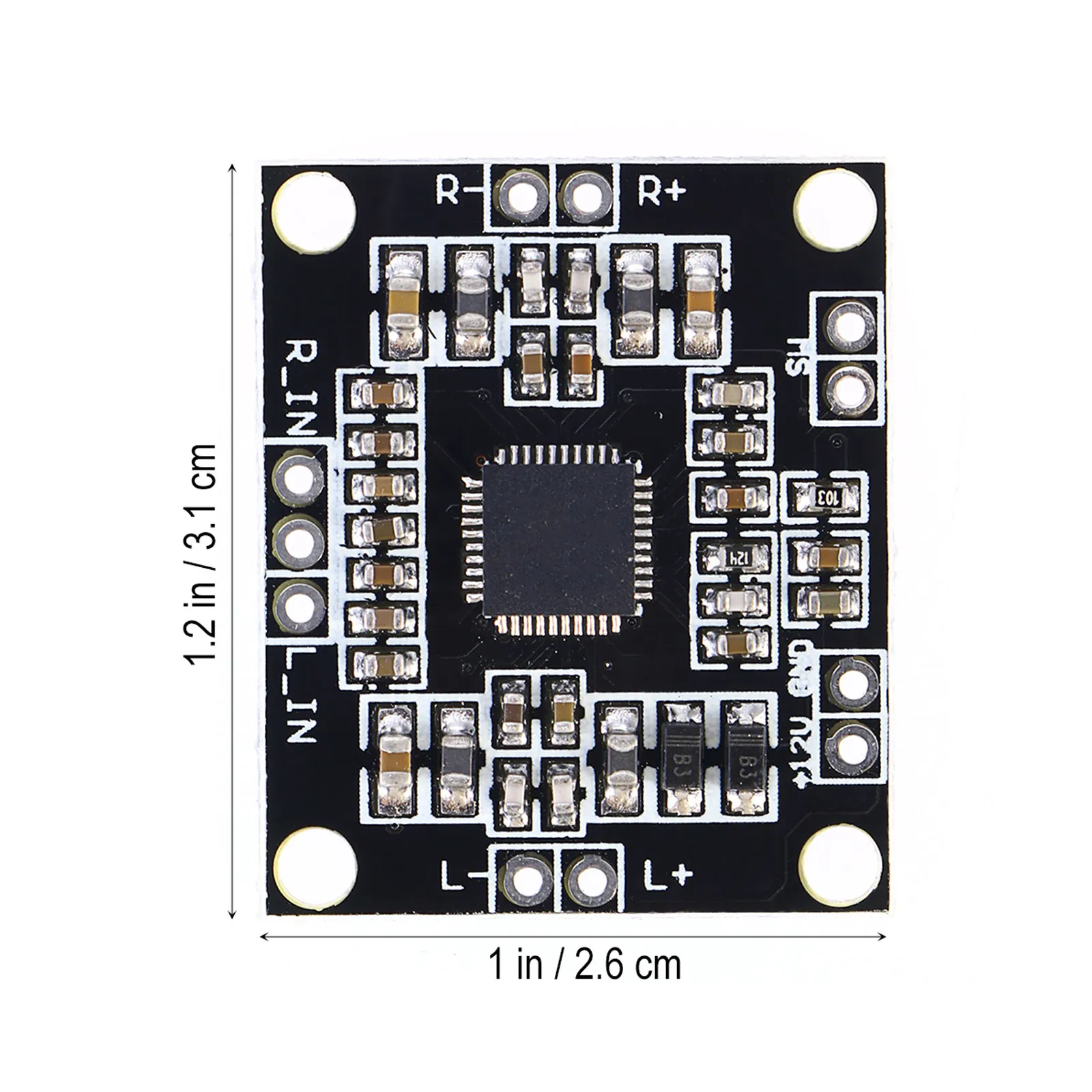 Pam8610 듀얼 채널 10W 스테레오 전력 증폭기 보드 31x25x25mm Dc 6-15V 4-8용 고효율 디지털 오디오 증폭기 모듈
