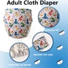 1 pc XXL Side Zippered Adult Diaper with Waterproof and Leak-Proof Design, Fashion Pattern, Durable, Adjustable, Easy to Put On 4