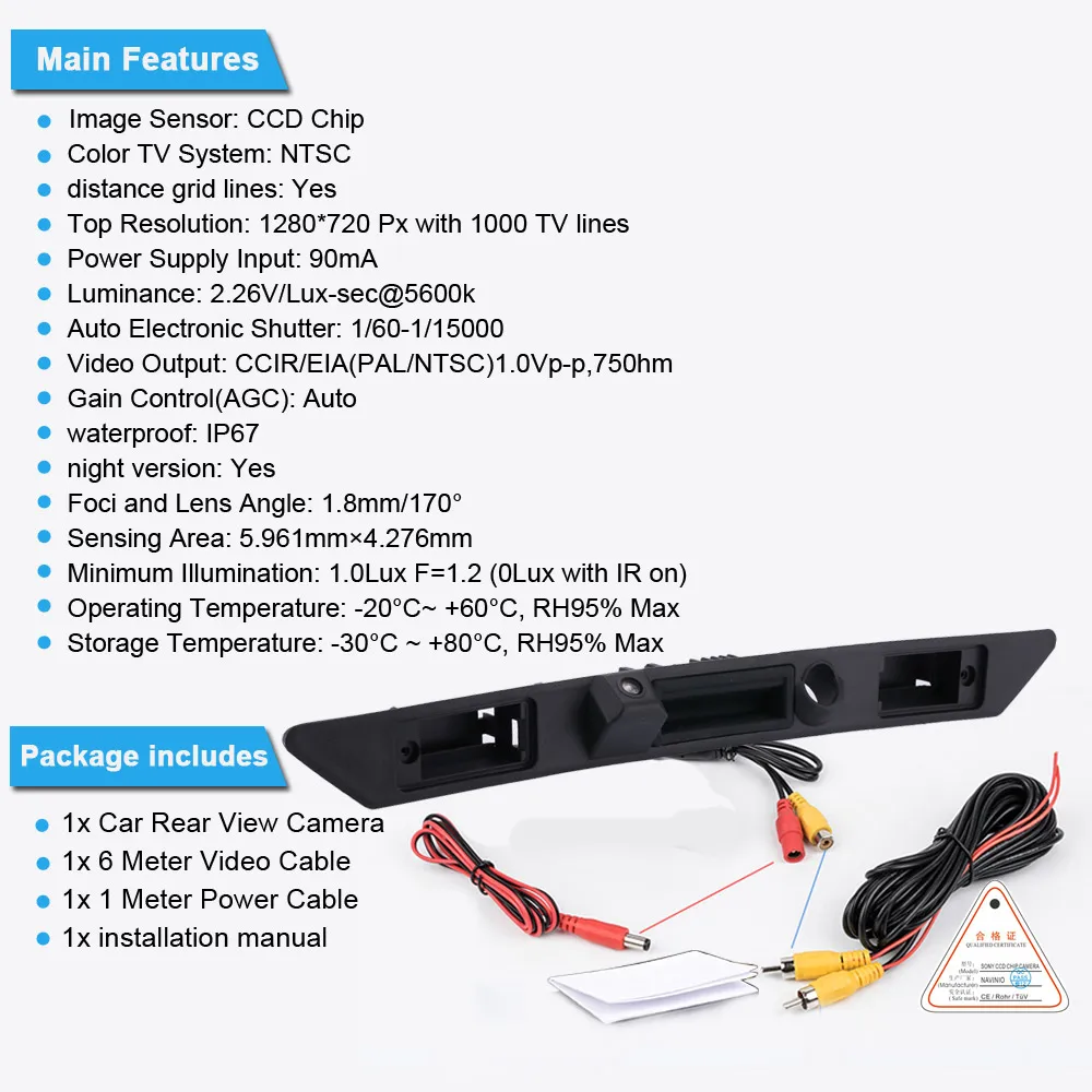 CCar 역방향 카메라 트렁크 핸들 아우디 A3 A4 A5 A64F2 4F5 C6 C5 4B2 4B5 1997/11-201 1/03 A8 S8 Quattro 4H 4H2 4H8 4HC 4HL