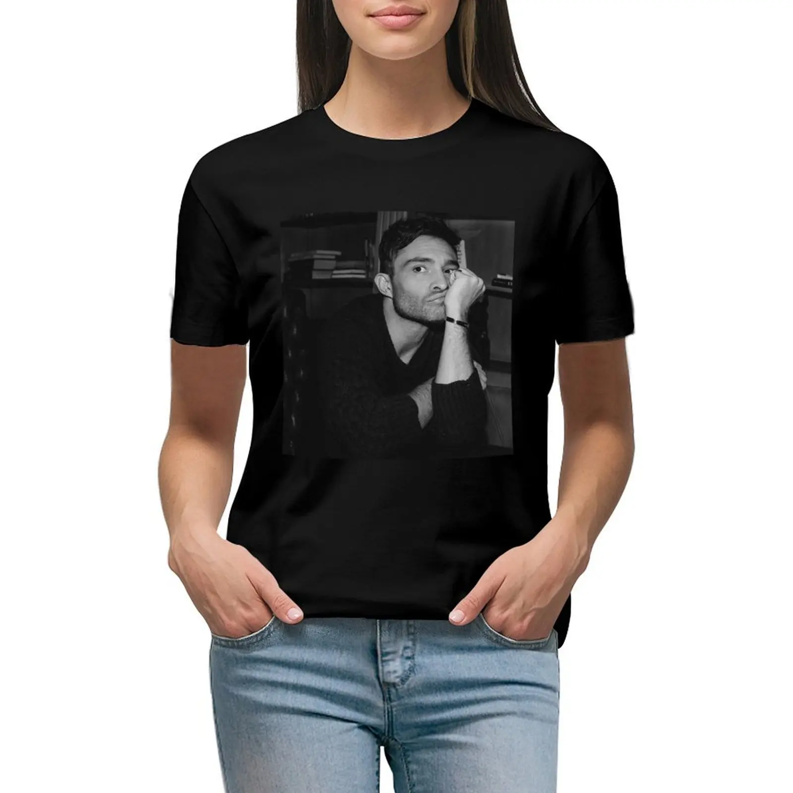 

Ed Westwick T-shirt vintage clothes hippie clothes Aesthetic clothing woman t shirt