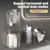 Wall Mounted Storage Box Bathroom Cosmetic Organiser Multifunctional Shelf Washstand Toiletries Organiser Bins Toothbrush Holder 2