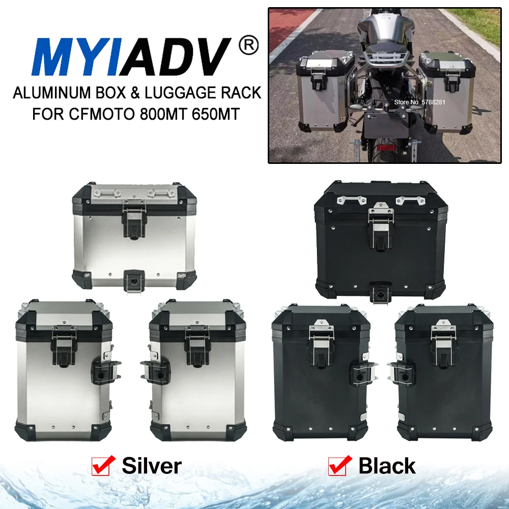 Motorcycle Aluminum Box Luggage Rack For Cfmoto 800mt 650mt 800 650 Mt