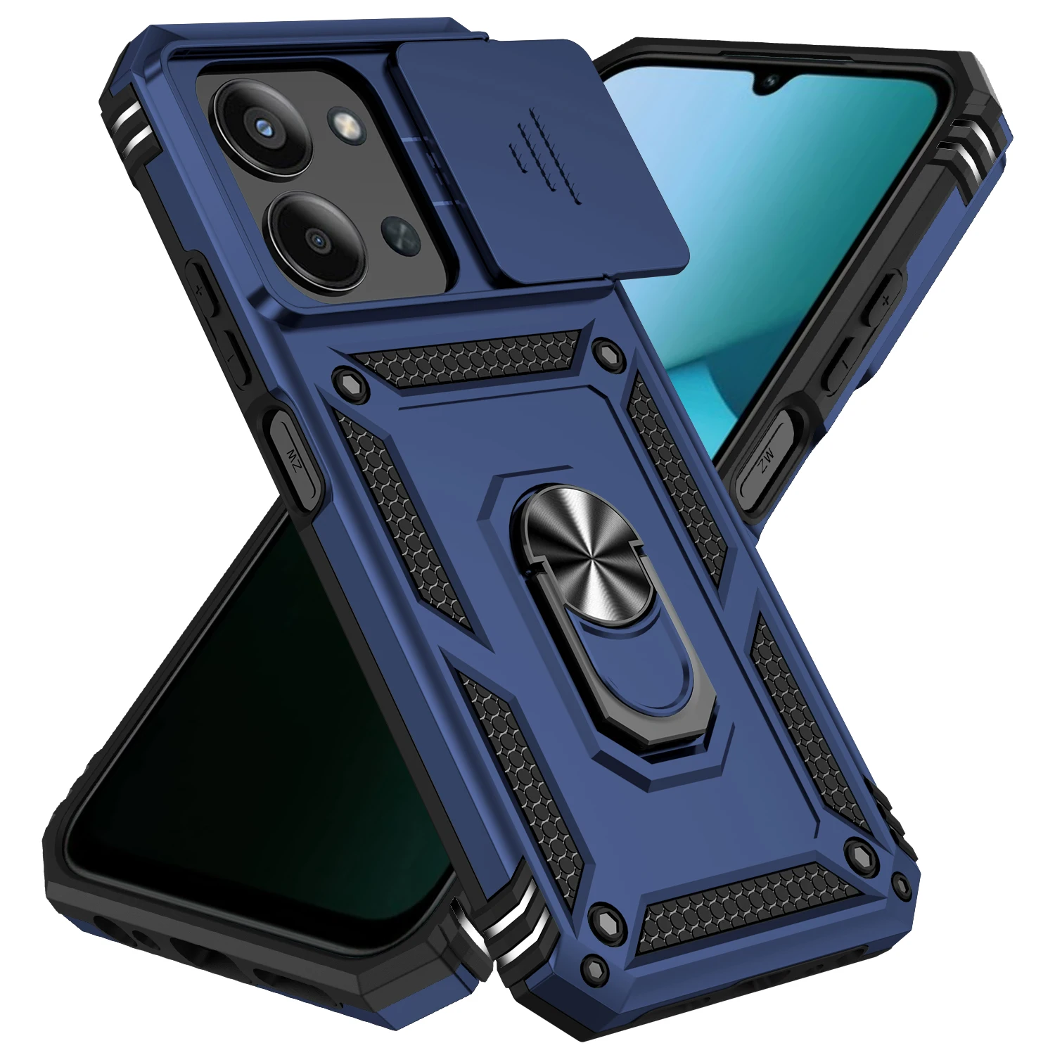 Ring Stand Sliding Cover with Camera Protection - European Edition