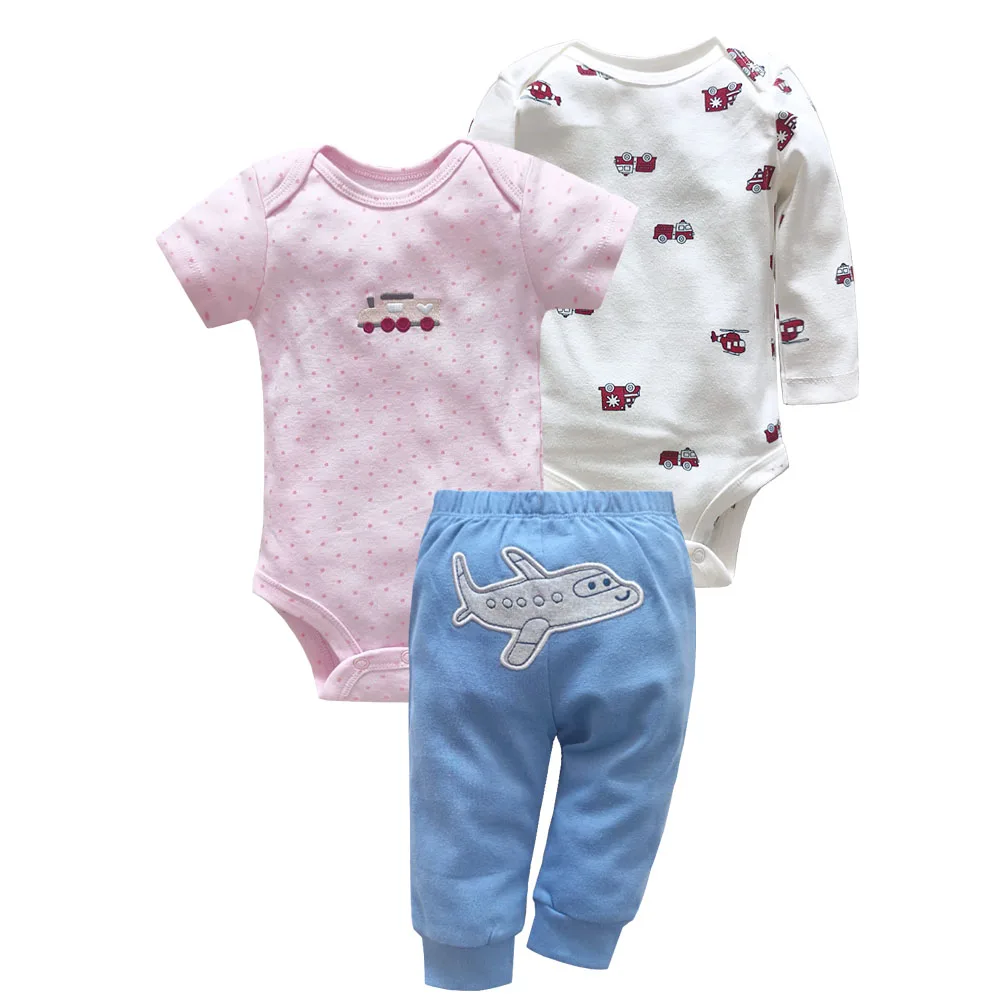 2026 Baby Clothing Set Newborn Baby Girls Clothes Soft Cotton Two Pieces Bodysuits+Pants Cartoon Roupa De BeBe - 5