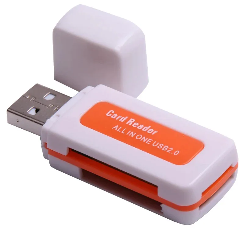 Card Reader USB 4 in 1 Card Reader, for M2 SD SDHC DV Micro SD TF Card Slot