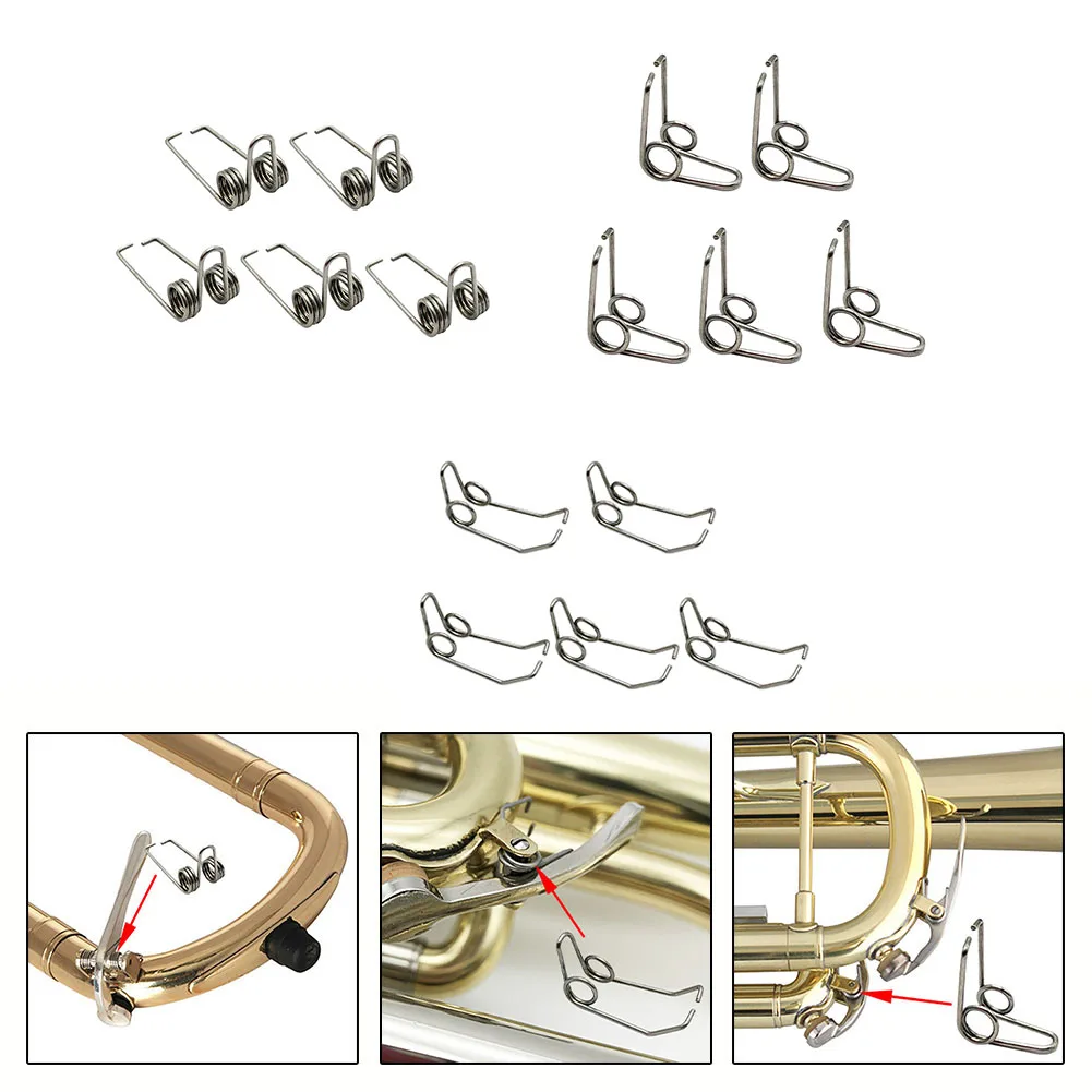 5 Pieces Premium Quality Iron Valve Spring Set for Trumpet Trombone Alto Horn trumpet instrument