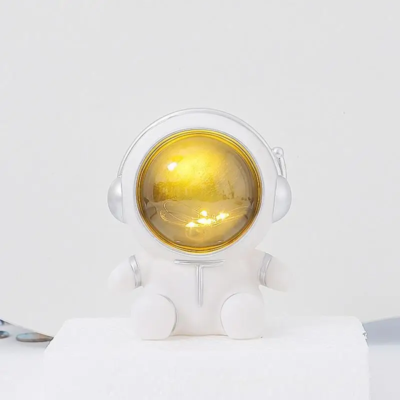 Astronaut Night Light Piggy Bank Bedside Decor Lamps Creative Figurine Coin Money Saving Box Toy For Kids Birthday Gifts 2