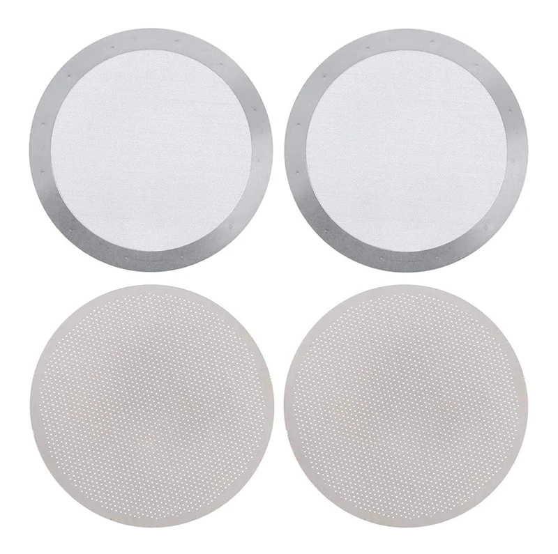 

Coffee Filters for Aeropress Coffee Maker Reusable Coffee Filter 2 Types Washable Stainless Steel Mesh Micro-Filters