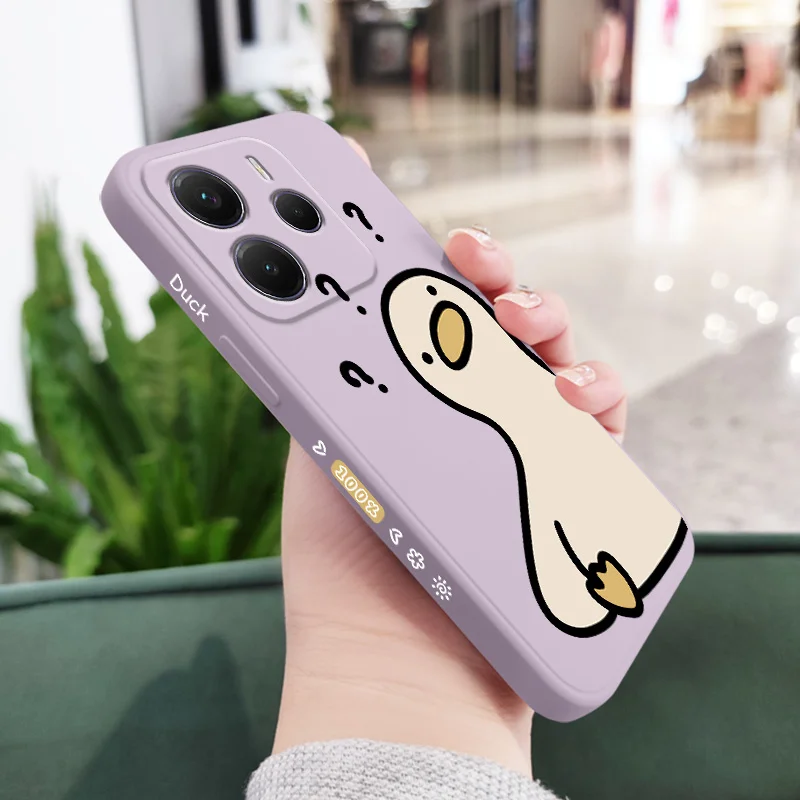 What A Duck Silicone Soft Phone Case - Playful Cartoon Design
