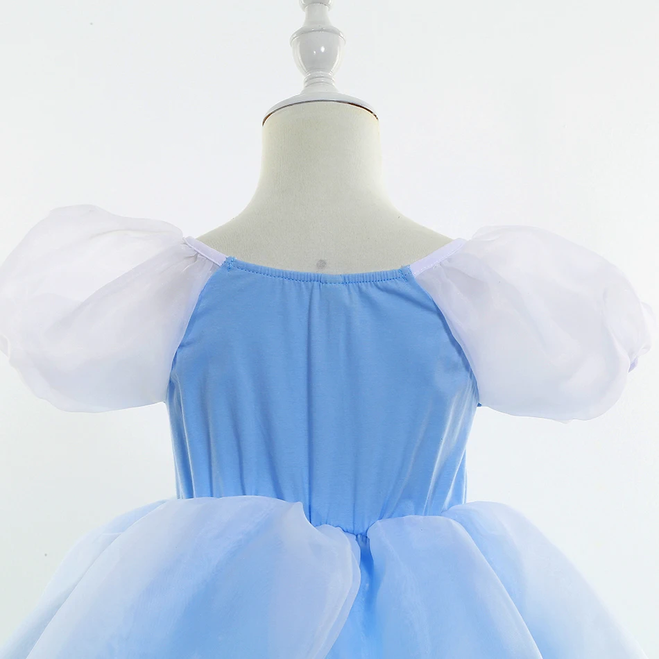 Robe de Cendrillon pour filles, costume de cosplay de fête d'Halloween, robe  de princesse pour enfants, vêtements de paupières de Noël, 2-10T -  AliExpress