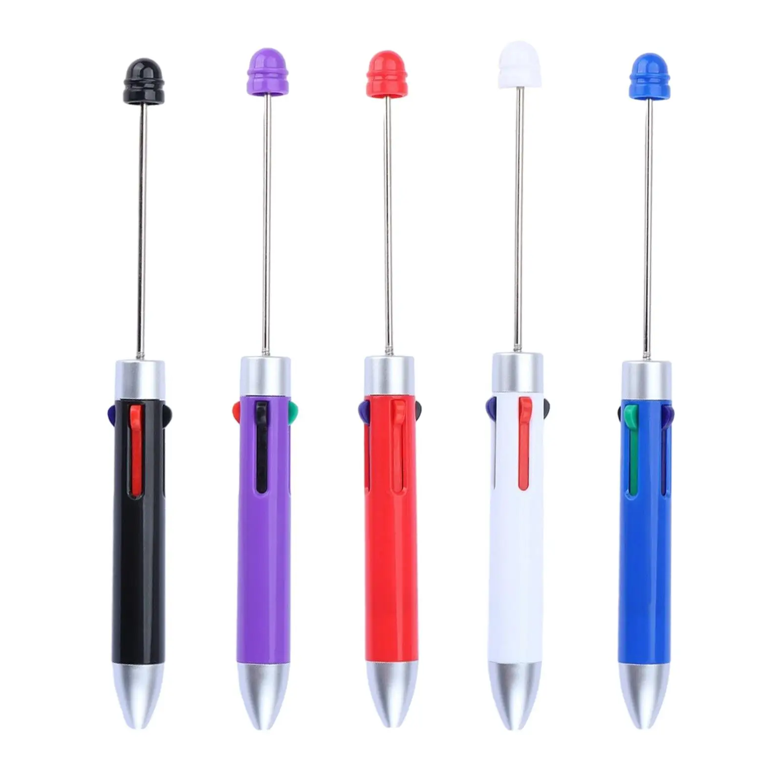 

5 шт. шариковая ручка с бусинами для печати, художественный Рисунок, канцелярские товары, бусины для классной комнаты, рисования, письма, журнала, экзамена, запасная