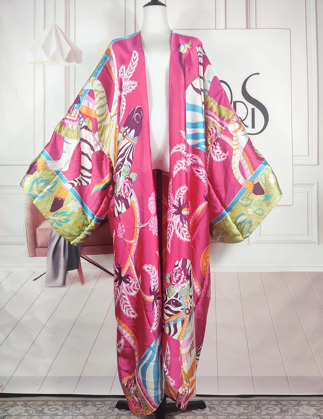 African Traditional Femme Summer Loose Kimonos Kuwait Blogger Swimming Cardigans Plus Size Full Printed Duster Coat