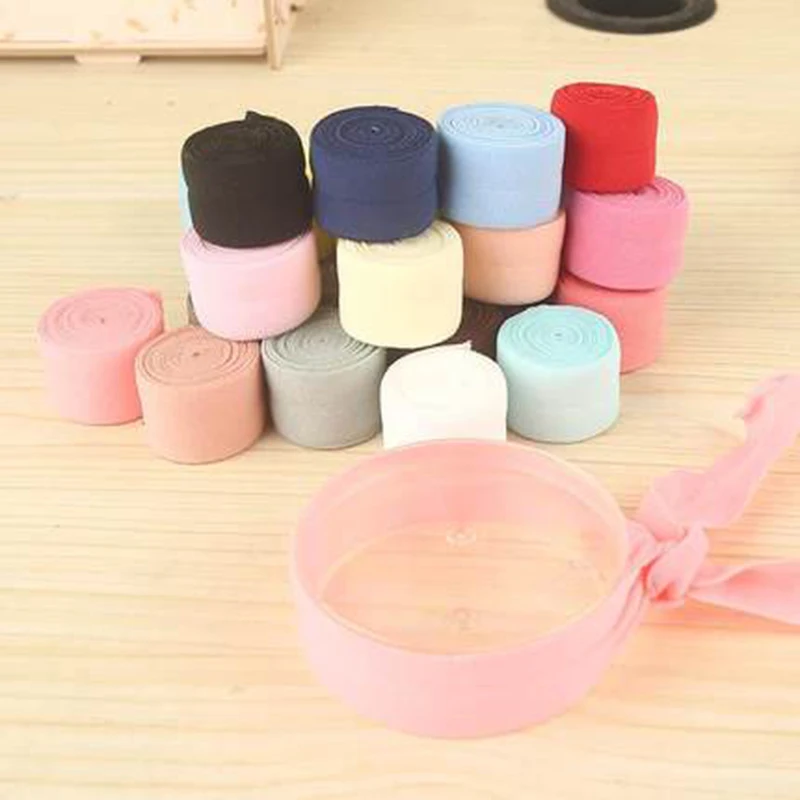 Colored Elastic Band, Fold Over, Multirole Spandex Ribbon, Sewing Lace Trim, Waist Band, Garment Accessory, 3/4 "(20mm)