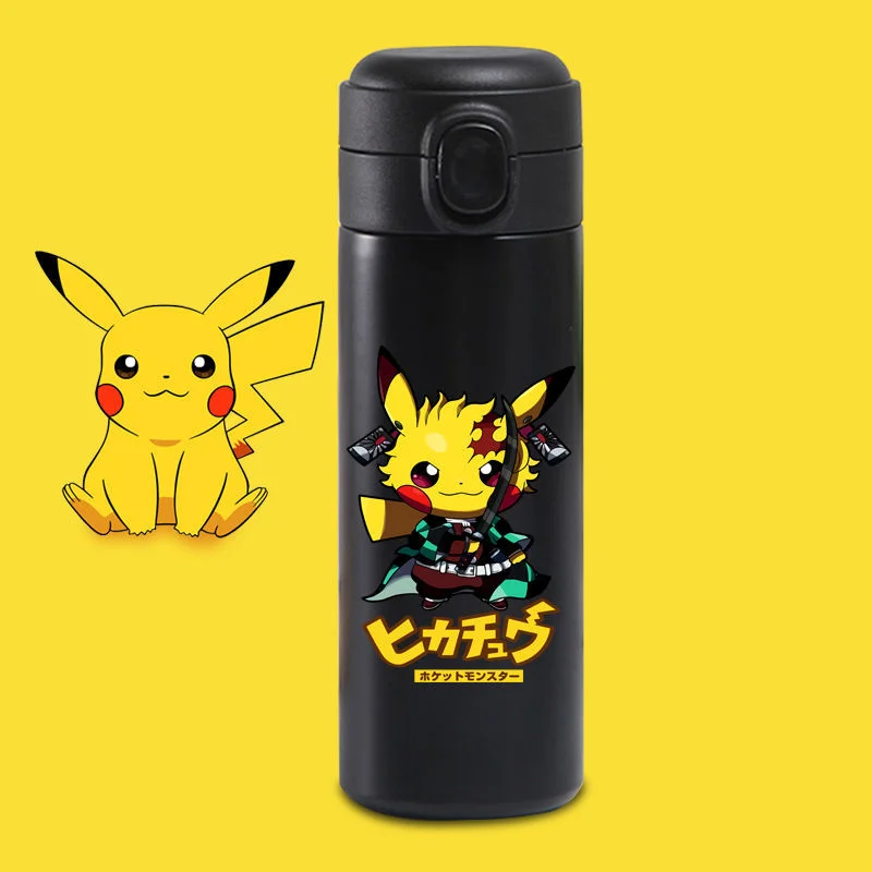 Anime Pokemon Thermos Cups Pikachu Thermo Bottle Cup Smart Temperature  Display Water Bottle Coffee Cup Winter for Kid Gifts - AliExpress