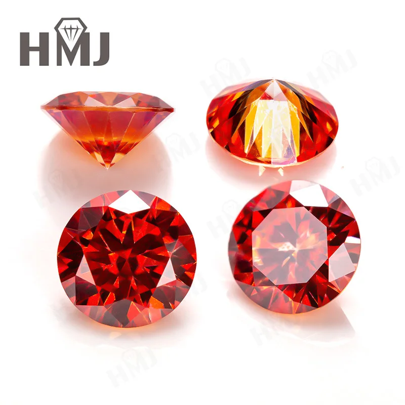 0,5-10ct Laborgezüchteter Moissanit in Grau, Champagner, Gold, Gelb, Granatapfelrot, Rundschliff, Ringe, Ohrringe, Perlenherstellung, DIY-Geschenk – Detail 14
