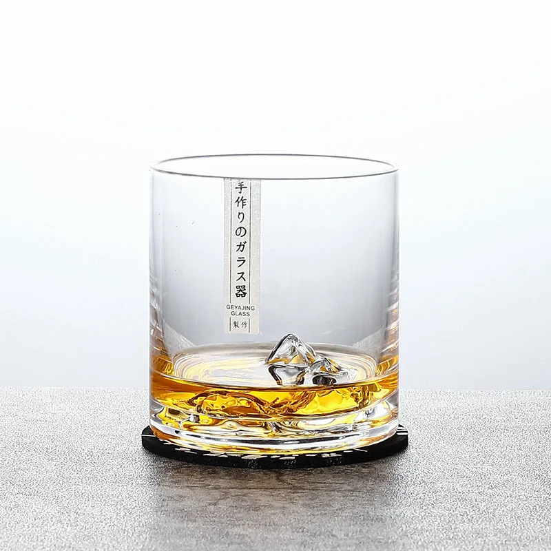 300ml Super Neat Whiskey Glasses Mountain Japan Style Crystal Wine Cup Set Chivas Iceberg Whisky Rock Mug Brandy Tumbler Snifter
